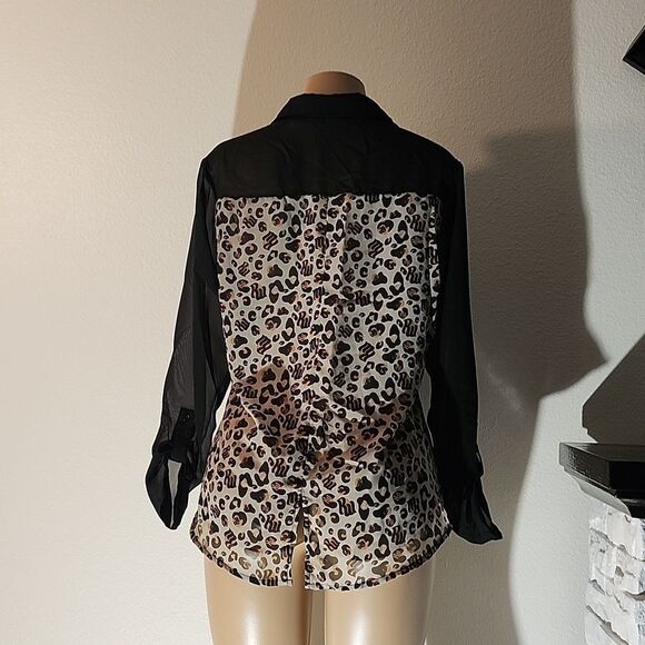 ROCAWEAR CLASSIC LONG SLEEVE TWO TONE CALLOR SHIRT - Picture 8 of 15